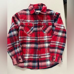 Cat & Jack Boys Plaid Flannel Coat 🌵M 8/10